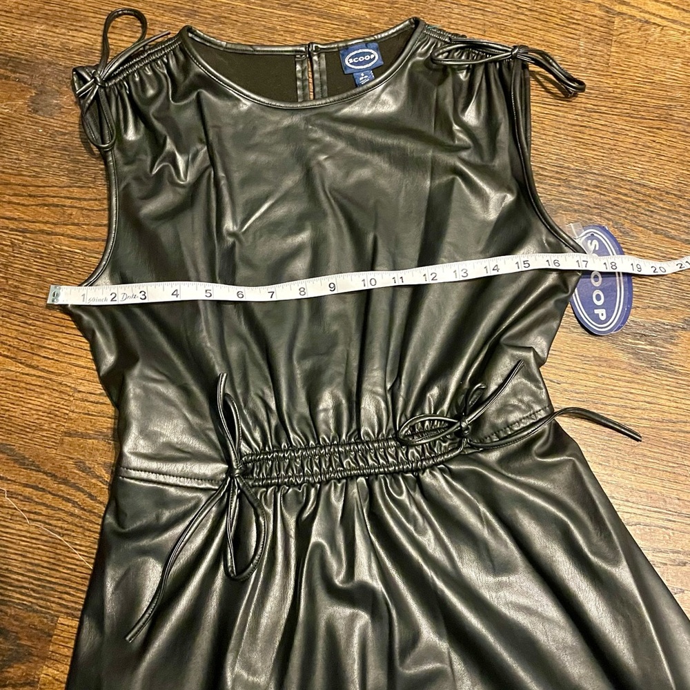 Chic Black Midi Dress with Tie Straps size S NWT - Picture 9 of 16